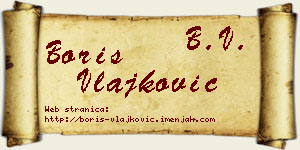 Boris Vlajković vizit kartica